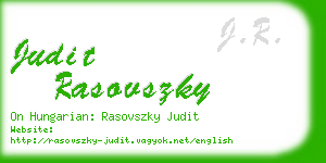 judit rasovszky business card